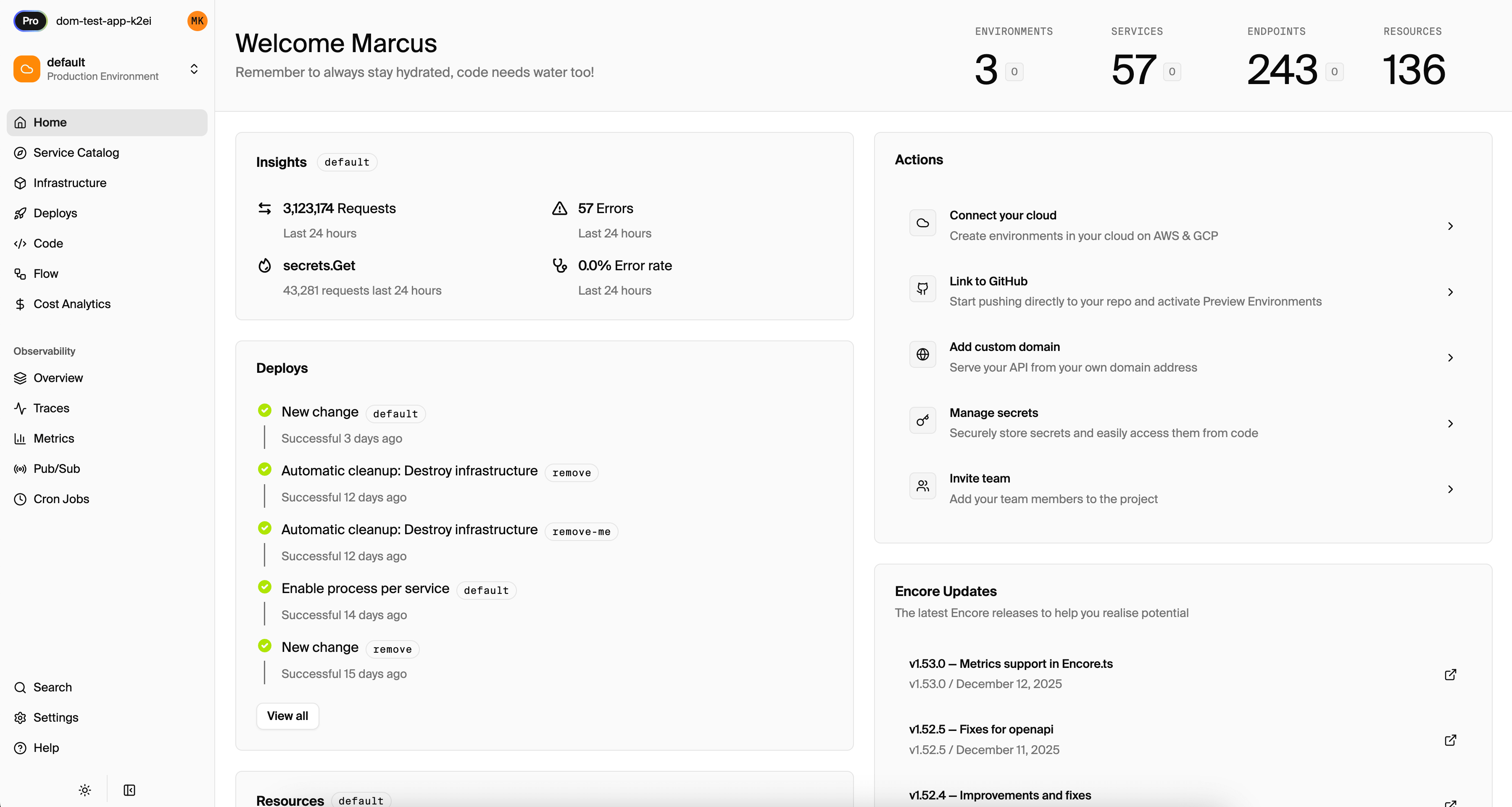 New Cloud 2.0 dashboard