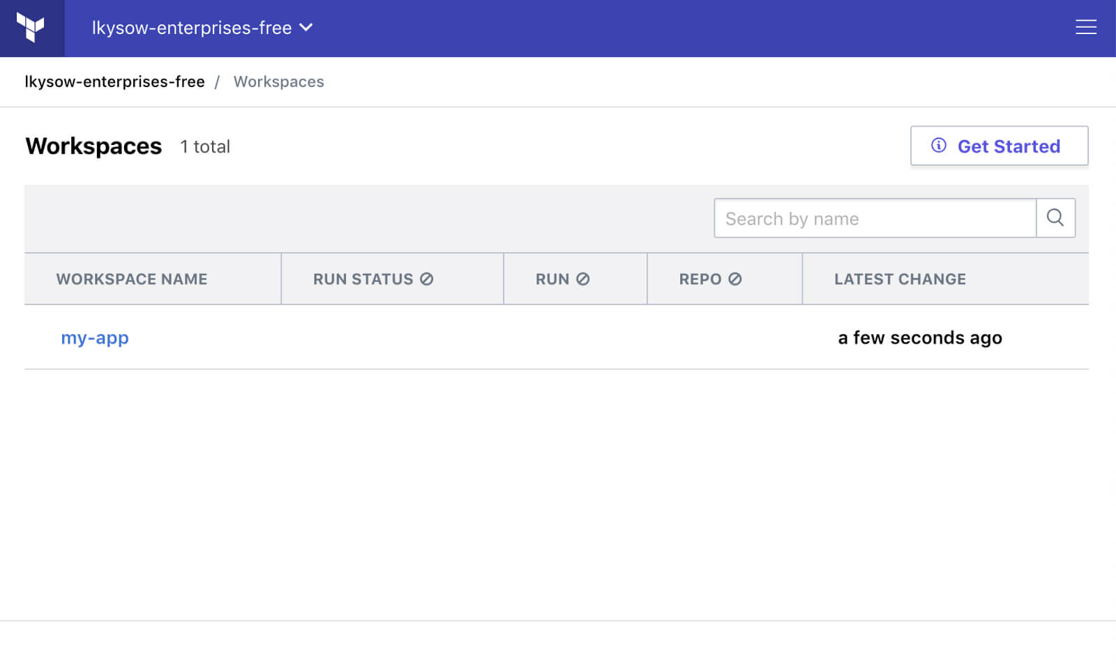 Terraform Cloud Interface